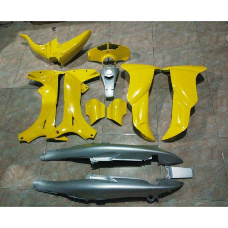 Cover dek bodi body fullset kuning silver YAMAHA JUPITER Z LAMA OLD kualitas terjamin bahan tebal mi