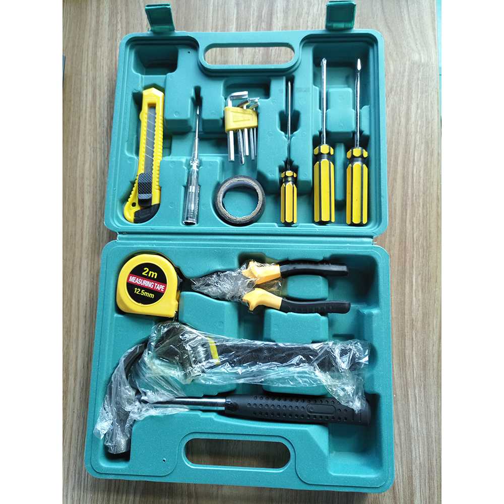 FatihShop Alat Set Perkakas Palu Tang Obeng Kunci Pas Cutter 11 in 1 - YL-8016