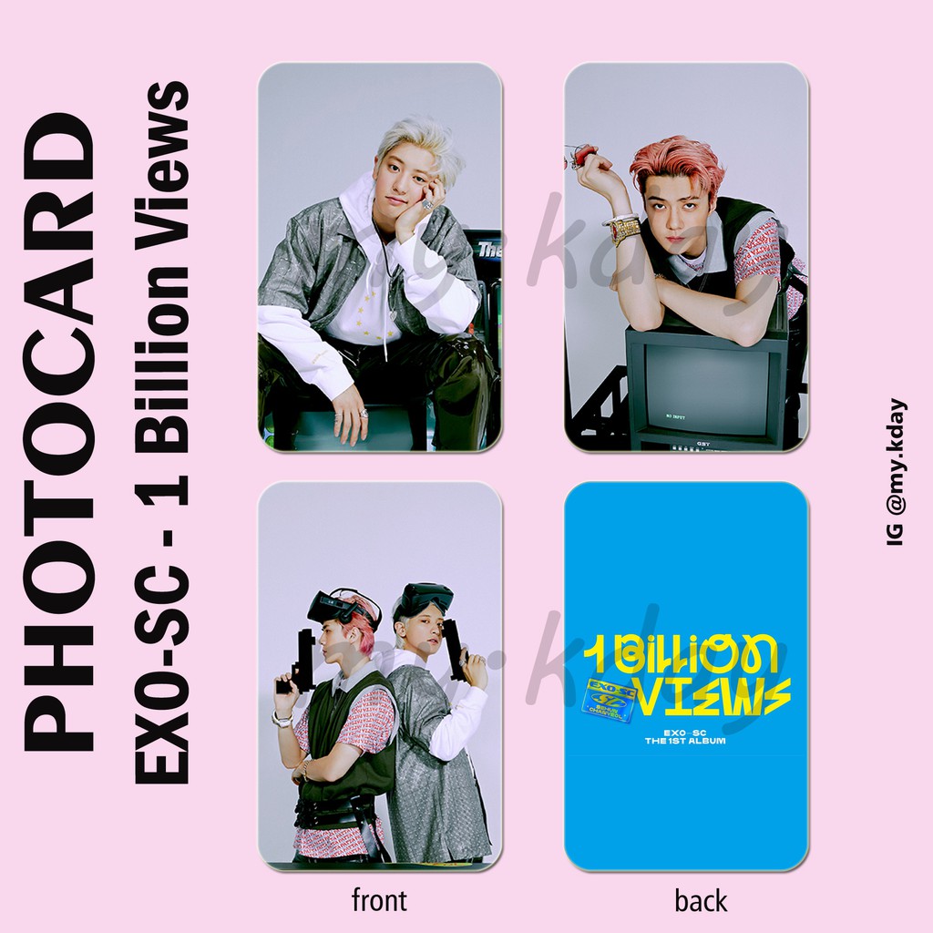 PC-0018, Unofficial Photocard EXO-SC 1 Billion Views 2 sisi