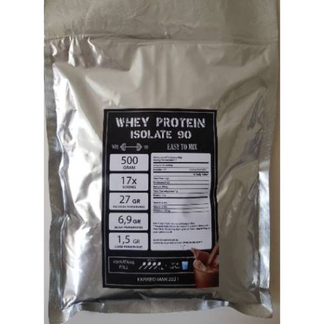 Whey Protein Isolate WPI 90 rasa Coklat 500 gram whey protein terbaik