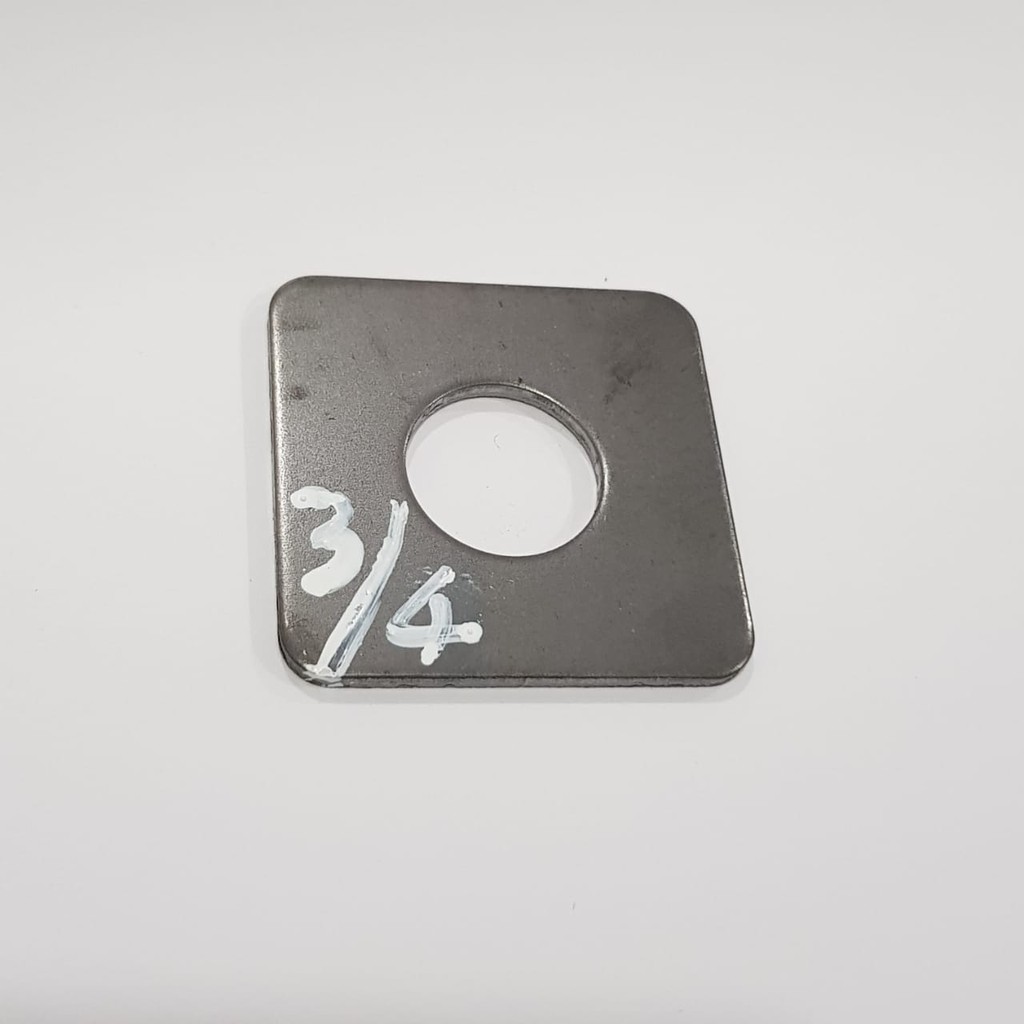 Ring plat kotak 3/4" inch / washer / ring plat segi empat / Ring petak / Ring plat besi kotak hitam 