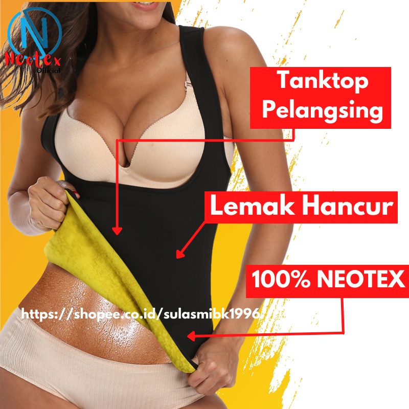 Korset Wanita Alat Pelangsing Perut Korslet Pembakar Lemak Bahan Neotex Korset Pengecil Perut Buncit