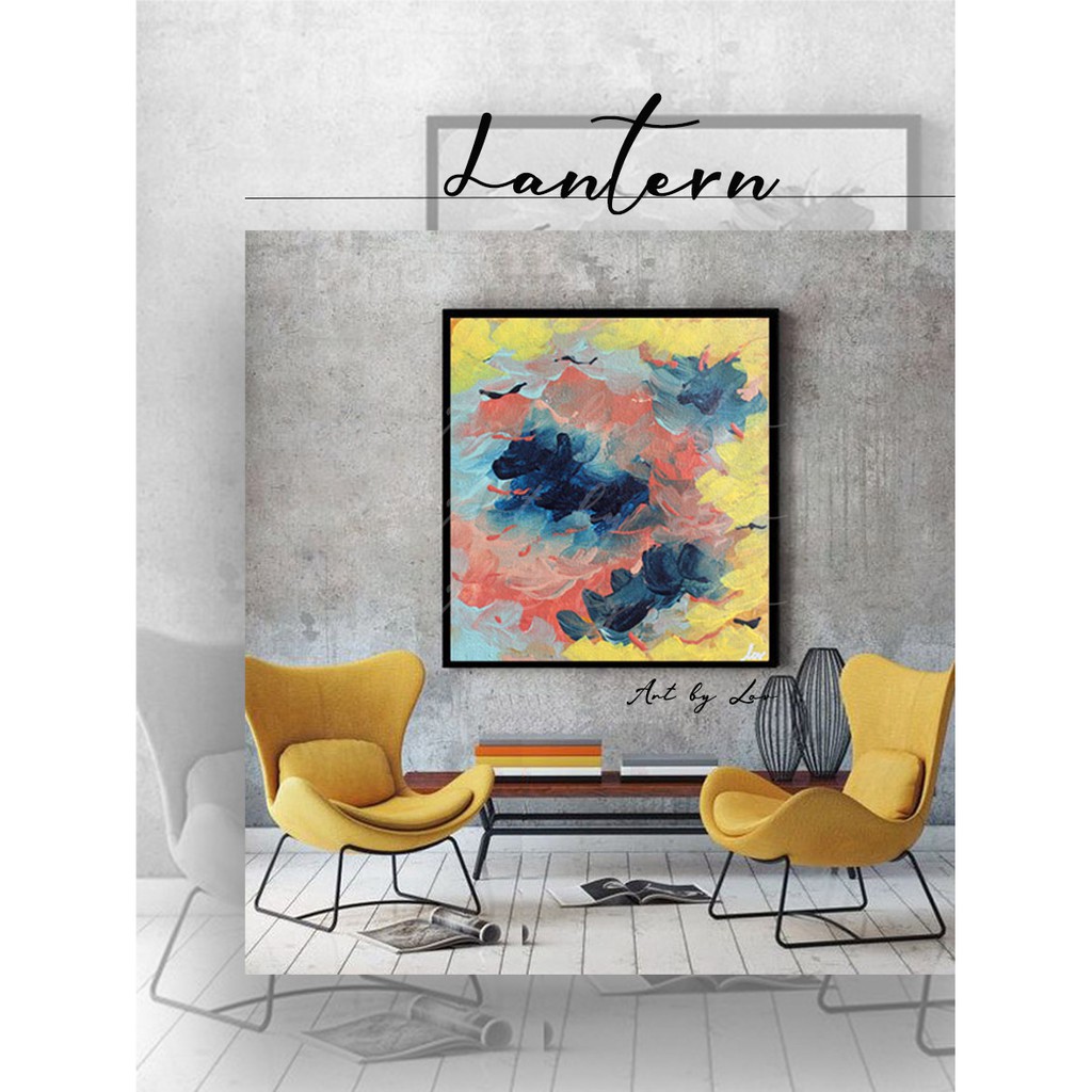 Dekorasi DInding / Poster / Lukisan Abstrak / Lukisan Dinding / Aksesoris Kamar / Abstract Painting