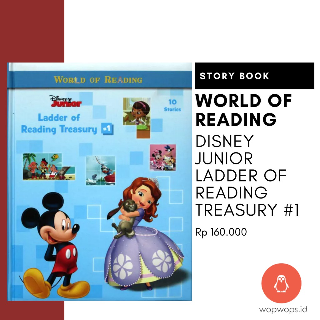 Disney Junior Ladder Of Reading Treasury 1 Story Book Buku Cerita Anak Bedtime Story Dongeng Shopee Indonesia