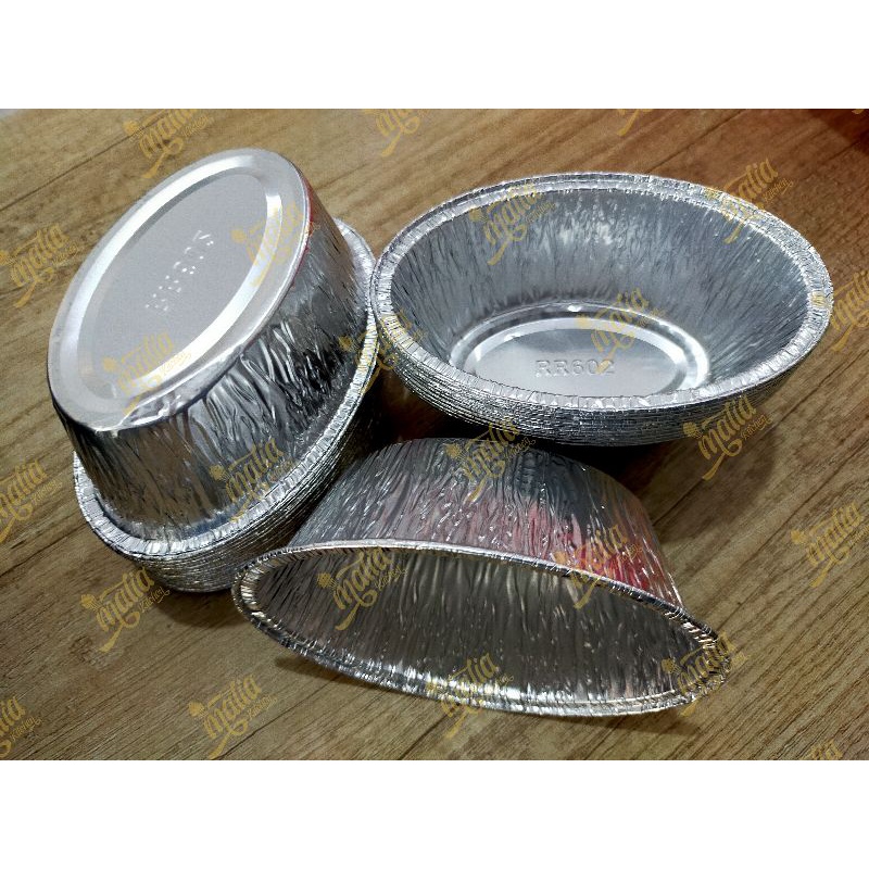 almunium foil oval tinggi 10 pcs rr 602 ox 1225