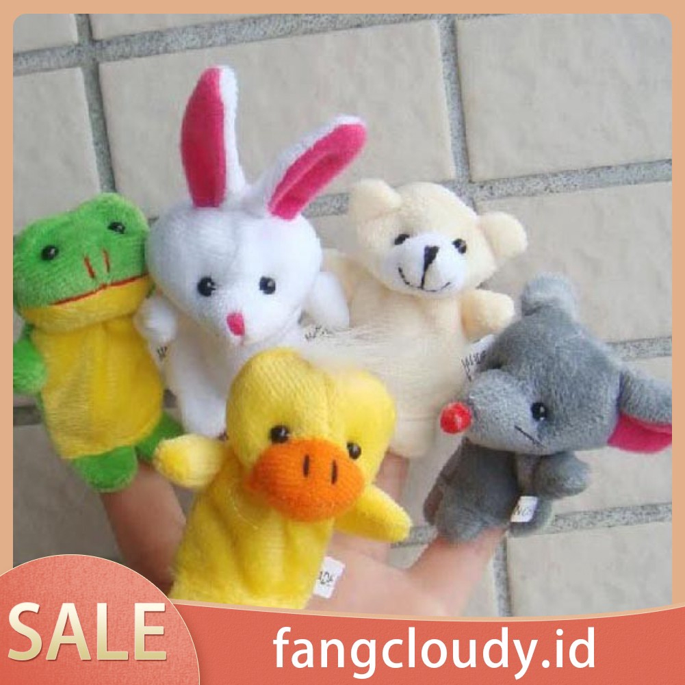 10pcs Boneka Puppet Jari Bentuk Kartun Hewan Bahan Plush Shopee