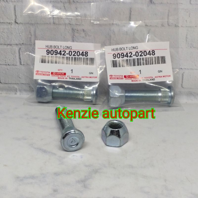 HUB BOLT BAUT RODA PANJANG TOYOTA KIJANG HILUX INNOVA FORTUNER