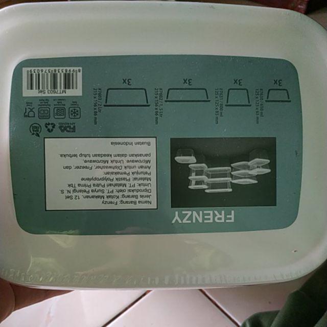 Green Leaf Frenzy Food Container Isi 12 Pcs Bpa Free