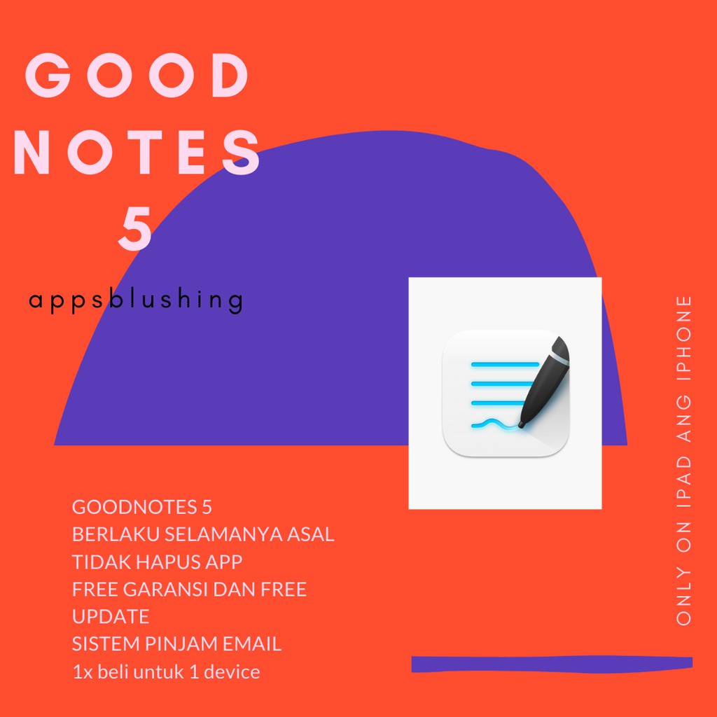 GOODNOTES 5 FOR IPAD OR IPHONE | Shopee Indonesia