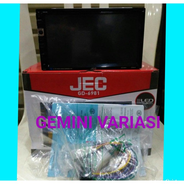 HEADUNIT DOUBLEDIN TV MOBIL JEC ZV B-42 GD- 6981/DOUBLE DIN JEC GD-6981