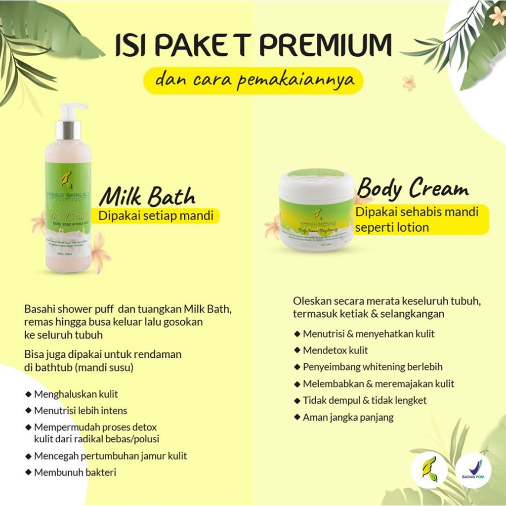 Body Whitening Bimbalo Bapalalo Skincare