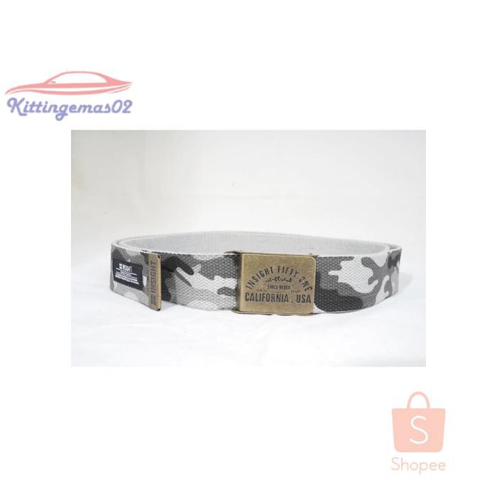 IKAT PINGGANG PRIA GESPER SABUK KTG2I886 INSIGHT ABU CAMO INSIGHT BELT PLANET SURF ABUABU ALL SIZE