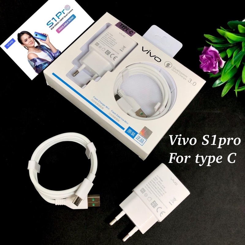 TRAVEL CHARGER NEW ARRIVAL VIVO S1PRO TYPE C VIVO Y17 MICRO CHARGER VIVO MICRO DAN TYPE