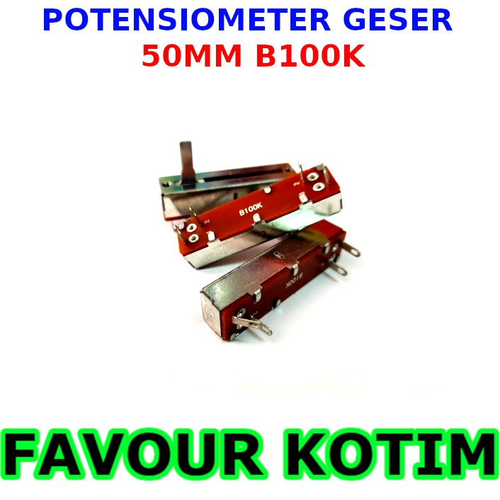 POTENSIO GESER MIXER MONO B100K BESI 5 CM 50MM 100K FVKOTIM