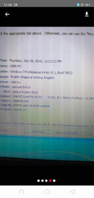 OBRAL .. LAPTOP CORE I5-M520 CPU 2.4GHZ DELL LATITUDE E4310