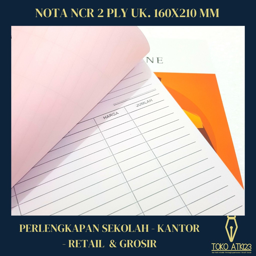 Nota Besar 2 Ply NCR Merk Paperline / Rankap 2 / Putih Merah