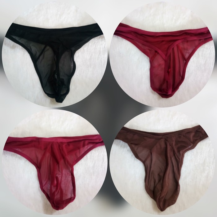 Celana Dalam G String Cowok Transparan 5614