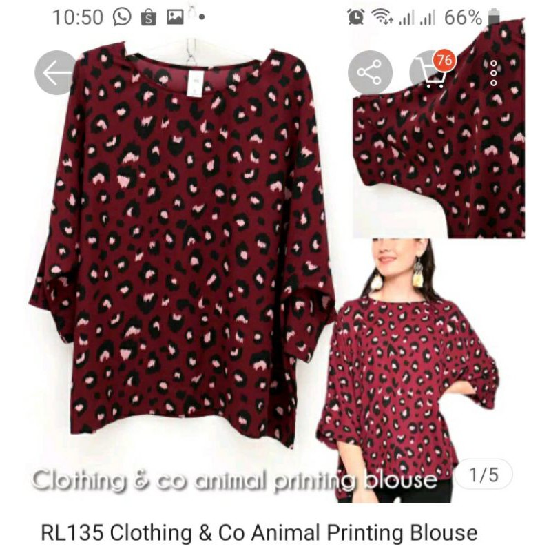 Blouse clothing & co animal