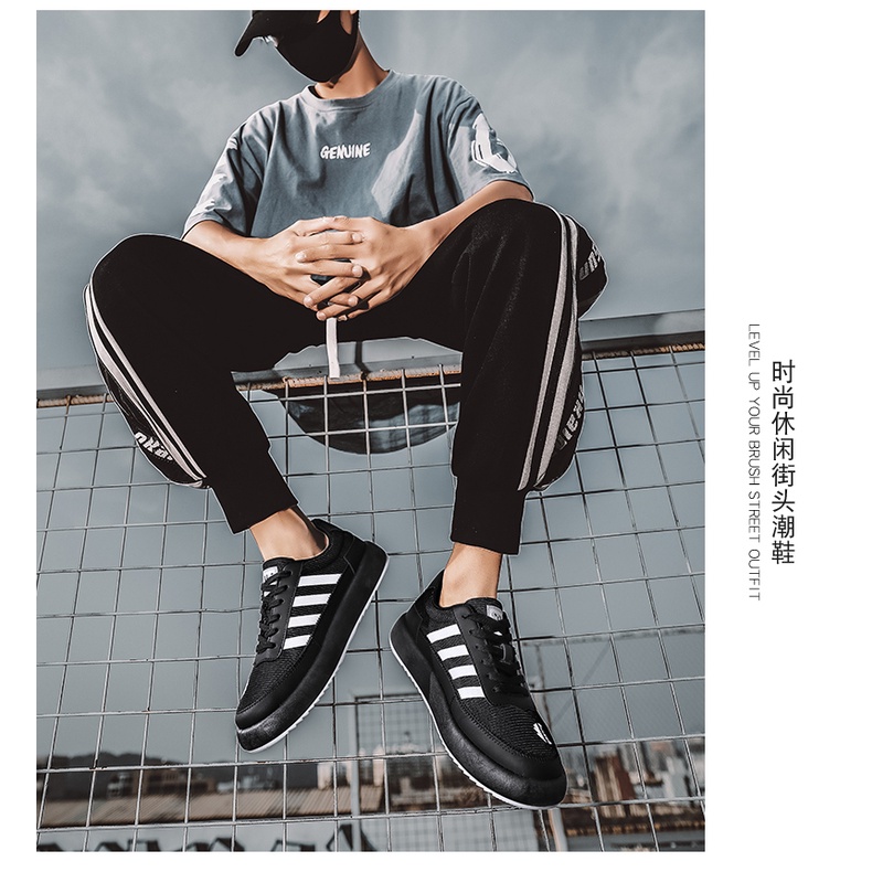 Sepatu sneakers pria sepatu remaja XIANG JING-88 sepatu trendy kasual model sport terbaru