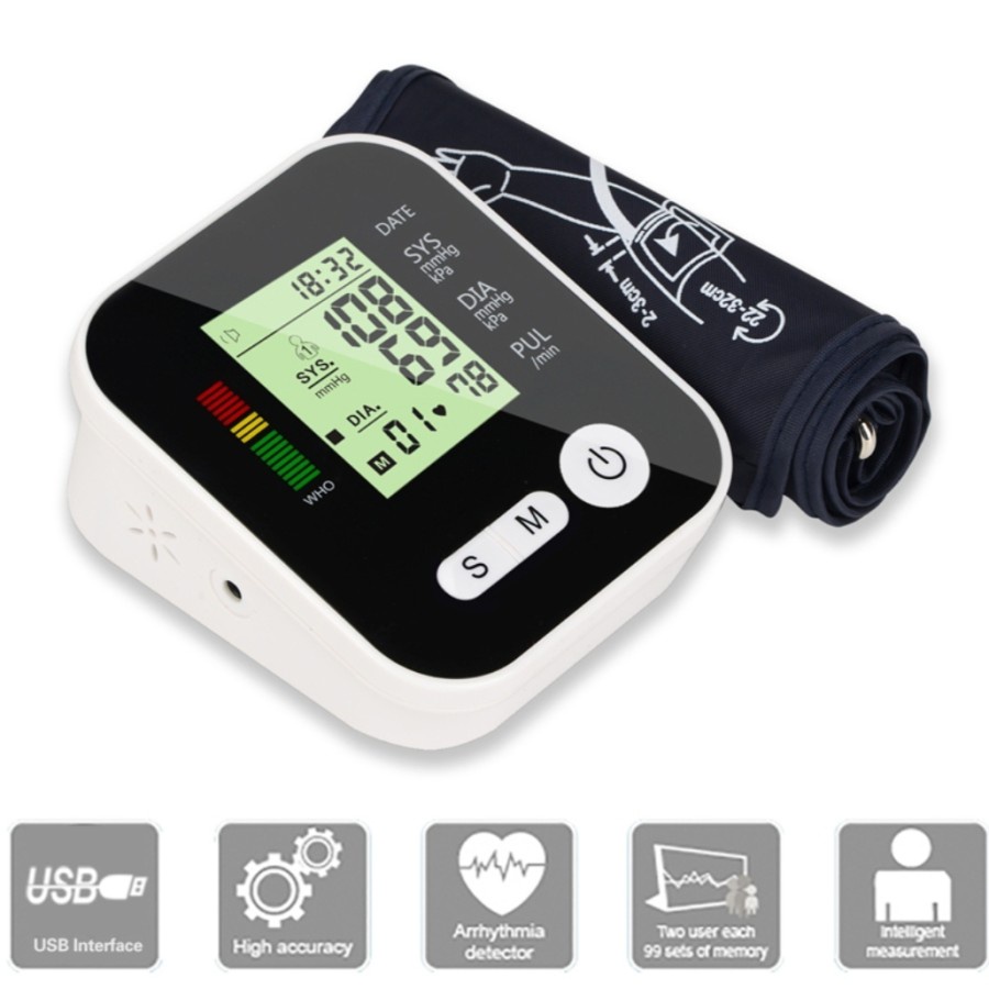 TensiMeter Digital Lengan Tensi Meter Portable Omicron Alat Ukur Tekanan Darah Jziki