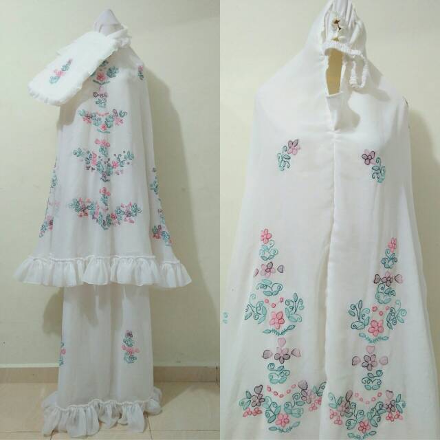 Mukena sulam bayang