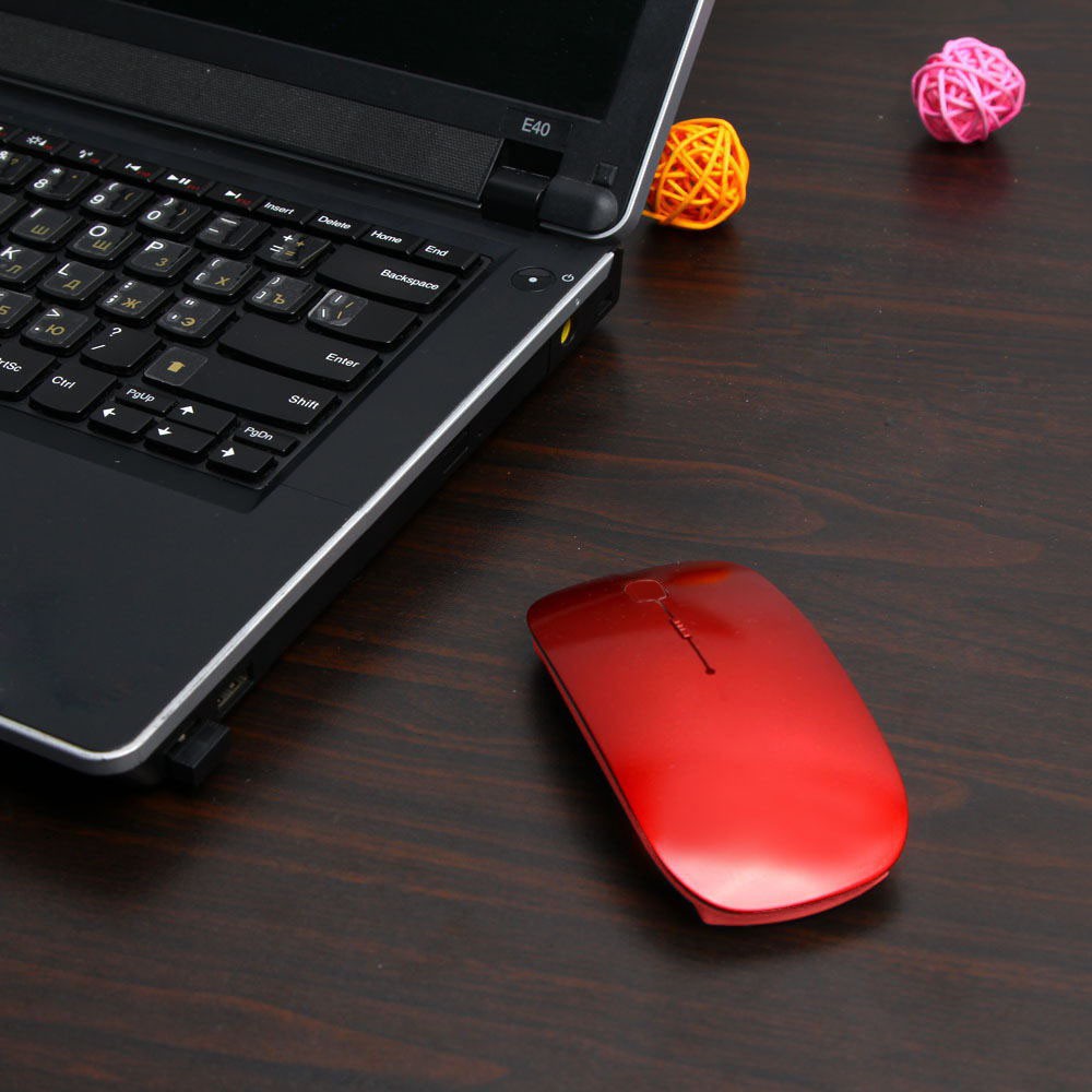 Mouse Wireless Kantor Slim 2.4Ghz Mouse Murah Slim Elegant and Ergonomic Design