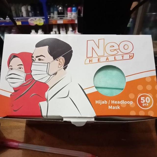Masker hijab isi 50pcs || vio masker mulut