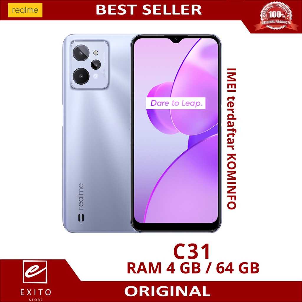 REALME C31 RAM 4/64 GB NEW RAM 3/32 GB GARANSI RESMI