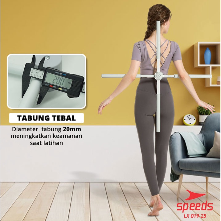 SPEEDS Yoga Stick  Yoga Body Stick Pilates Tongkat Yoga Alat Olahraga Penegak Punggung 019-25-2