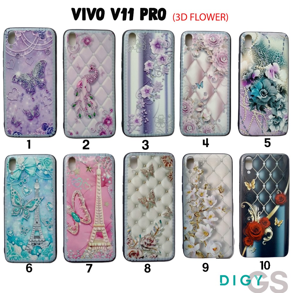 Casing VIVO V11 PRO Motif Kayu Hardcase TPU case hp model cowok Fuze