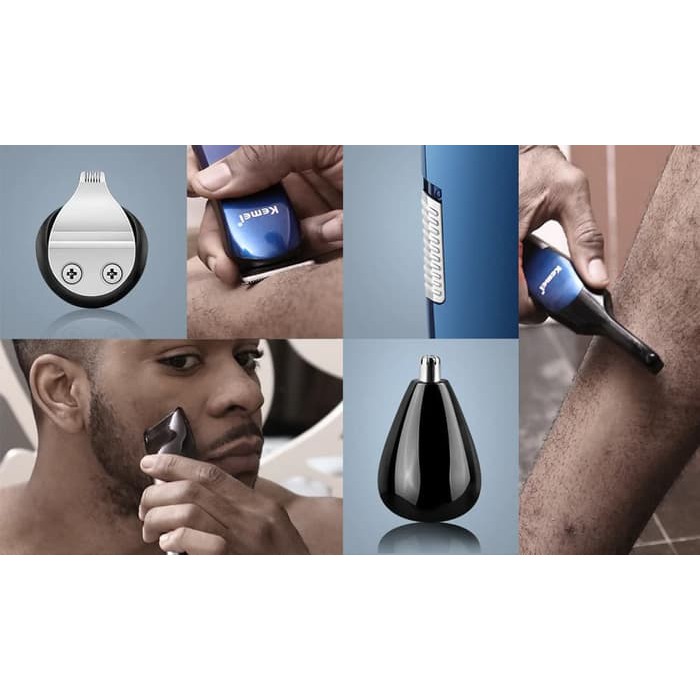 KEMEI KM-550 Multifunctional 5-in-1 Rechargeable Electric Hair Clipper