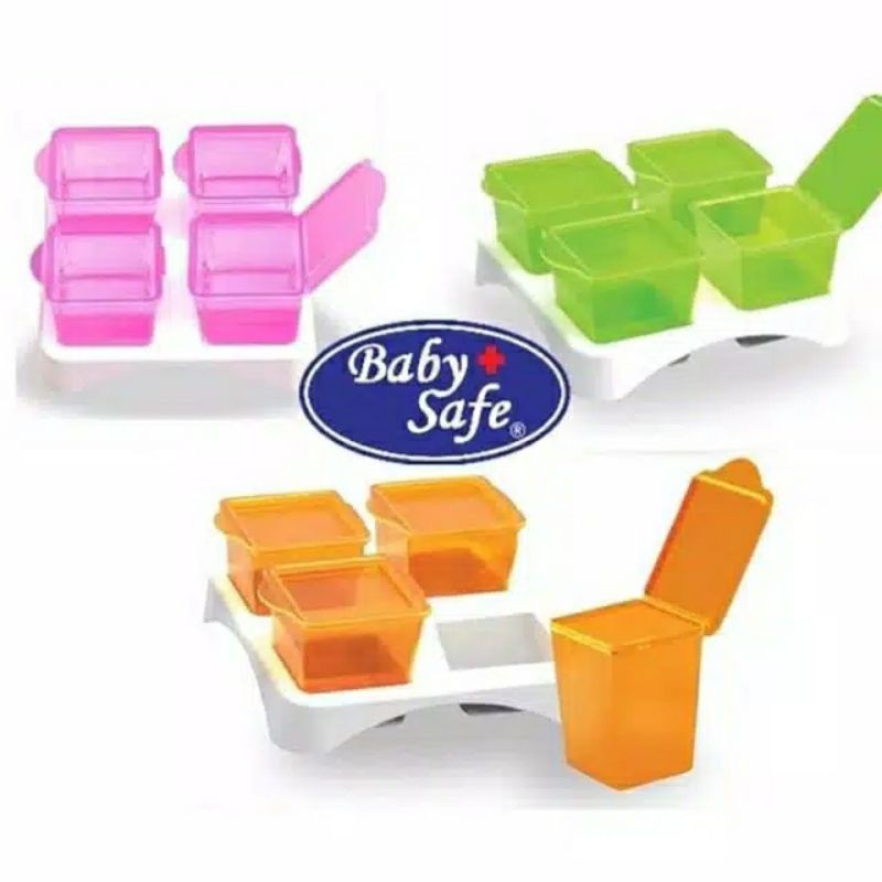 Babysafe Cube MPASI Tempat penyimpanan MPASI AP009 / AP011 Multi Food Container