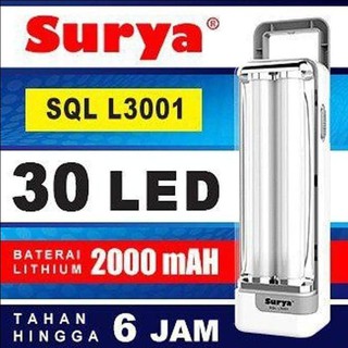 Lampu Emergency Lampu Darurat Portable Recharger SURYA SQL L3001