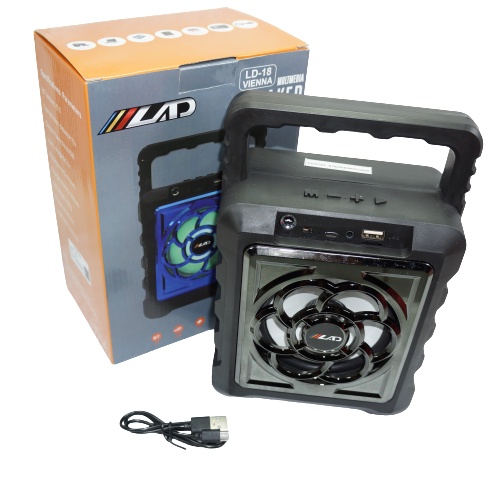 SPEAKER MULTIMEDIA BLUETOOTH MIC HI-FI LAD LD-18 VIENNA / LOUDSPEAKER BLUETOOT PORTBALE WITH PORT MIC