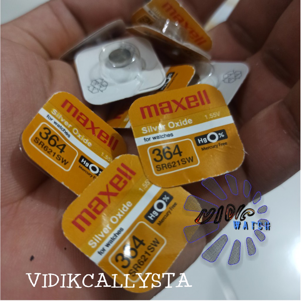 BATERAI JAM TANGAN MAXL 364 363 SR621SW SR621 LR621 L621 621 SW W AG1 LR60 SW ORIGINAL SP BATRE BATREI BATERAI KANCING JAM TANGAN