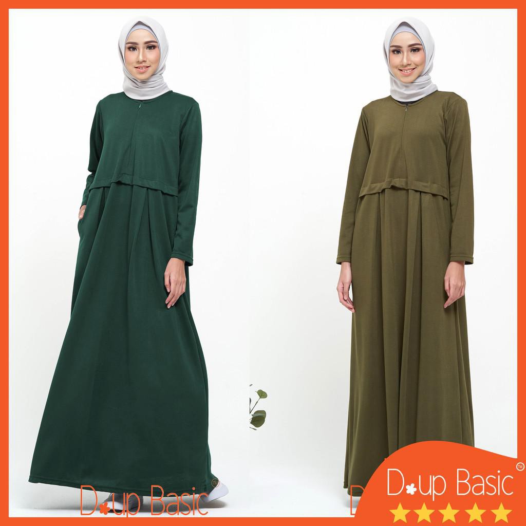 Dupbasic Gamis Kaos Kevna Gamis Polos Busui Friendly Kaos Casual Import Original Daily Modern