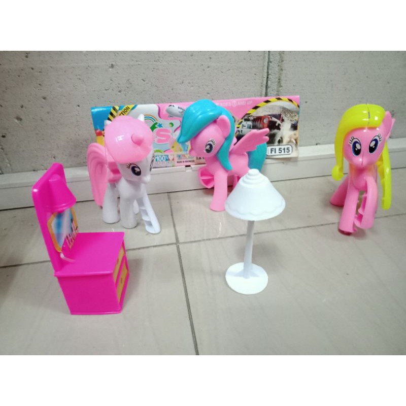 FI 515 - Mainan kuda poni little pony 3pc FI515