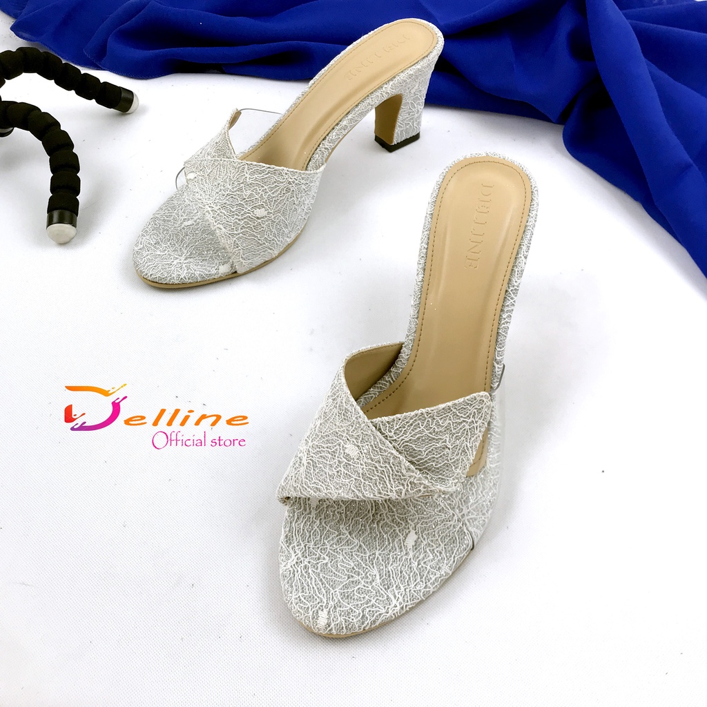 sendal wanita delline hak 7 cm bella