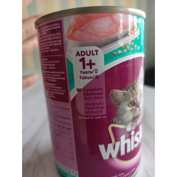 WHISKAS CAN KALENG MAKANAN KUCING WETFOOD 400GR