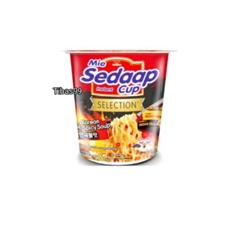 

Mie Sedaap Imatsnt Cup Rasa Ayam Pedas Goreng Koren, spock, chicken 81g Lezat