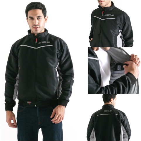 JAKET MOTOR PRIA OUTDOOR WATERPROOF DISTRO REBEL ID OUTERWEAR HIKING TOURING KEKINIAN HARIAN