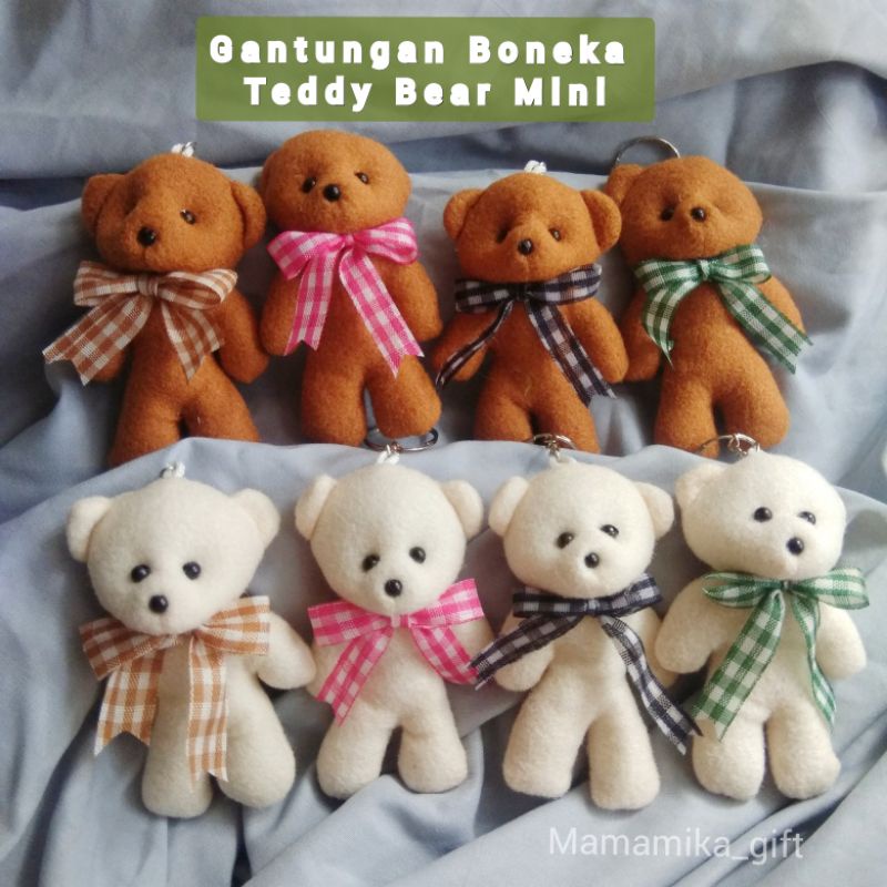 BONEKA BERUANG MINI / GANTUNGAN BONEKA BEAR / BONEKA HAMPERS BUKET BUCKET KADO