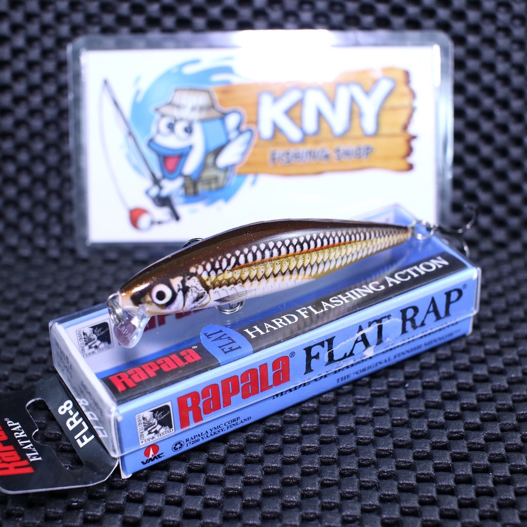 Lure Minnow Rapala FLR08 Flat Rap SELUANG Rajanya Casting untuk Hampala
