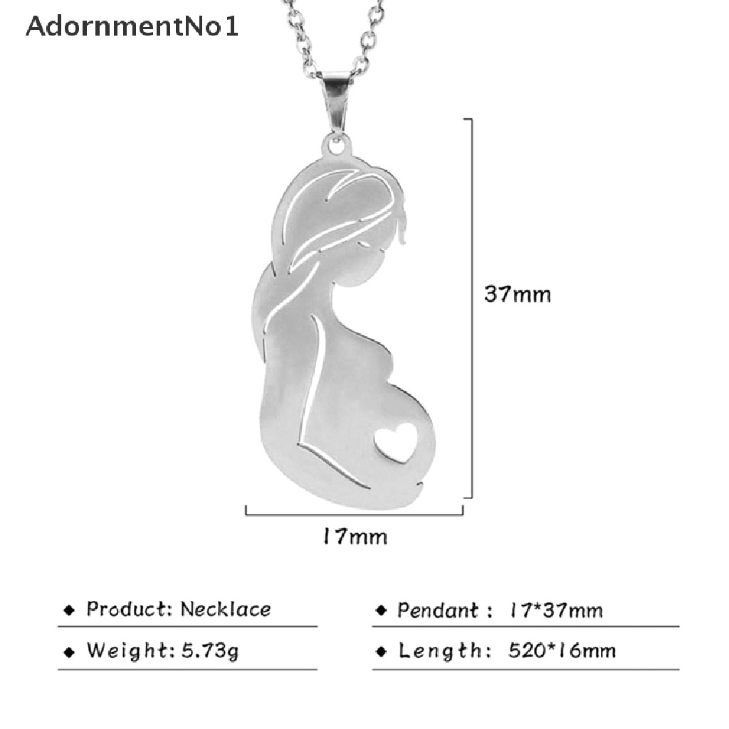 (AdornmentNo1) Kalung Rantai Stainless Steel Motif Tulisan Mother 's Day Untuk Wanita / Hadiah