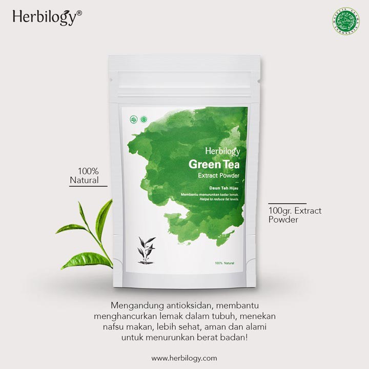 Herbilogy Green tea Extract Powder 100g