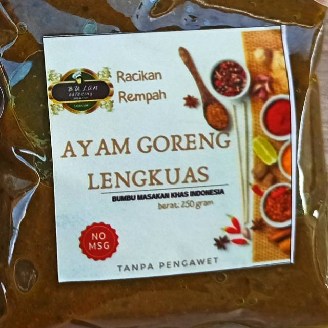 

Bumbu ayam gr lengkuas