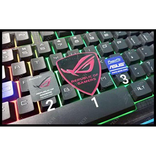 EKSKLUSIF LOGO  STIKER  STICKER ASUS  ASUS  ROG MERAH 