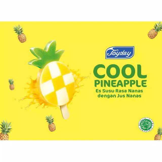 

JOYDAY Ice Cream Cool Pineapple (1 karton = 40 pcs)