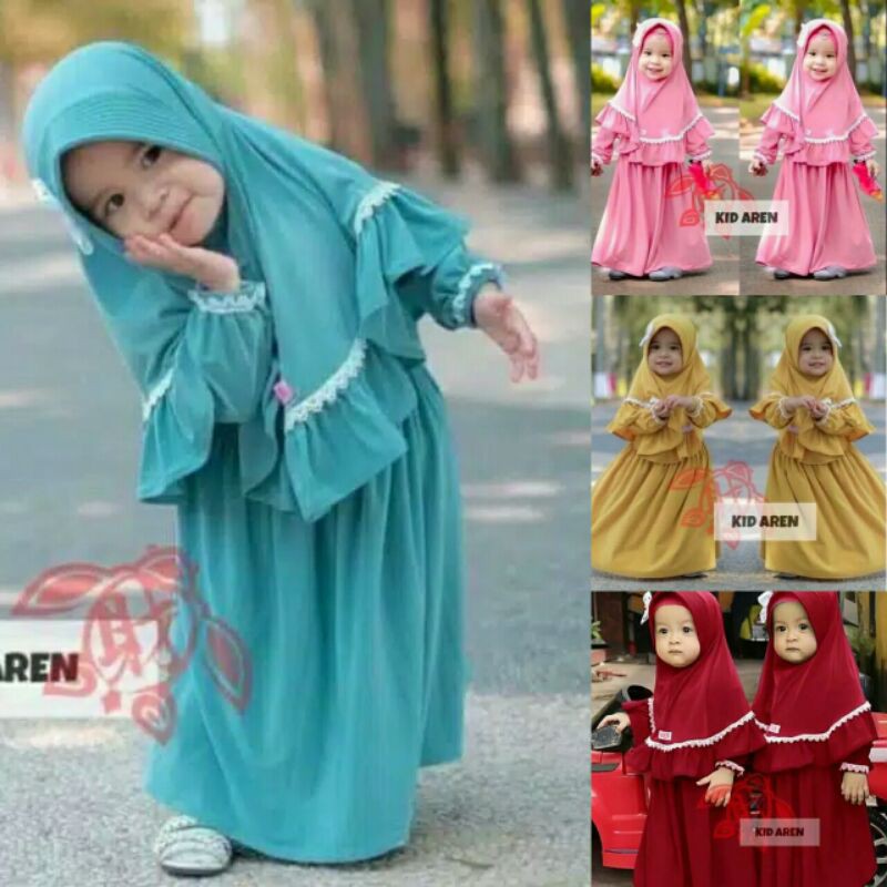 koleksi gamis anak uzi olshop/ gamis kids murah arrena syari/ harga pas kualitas ok
