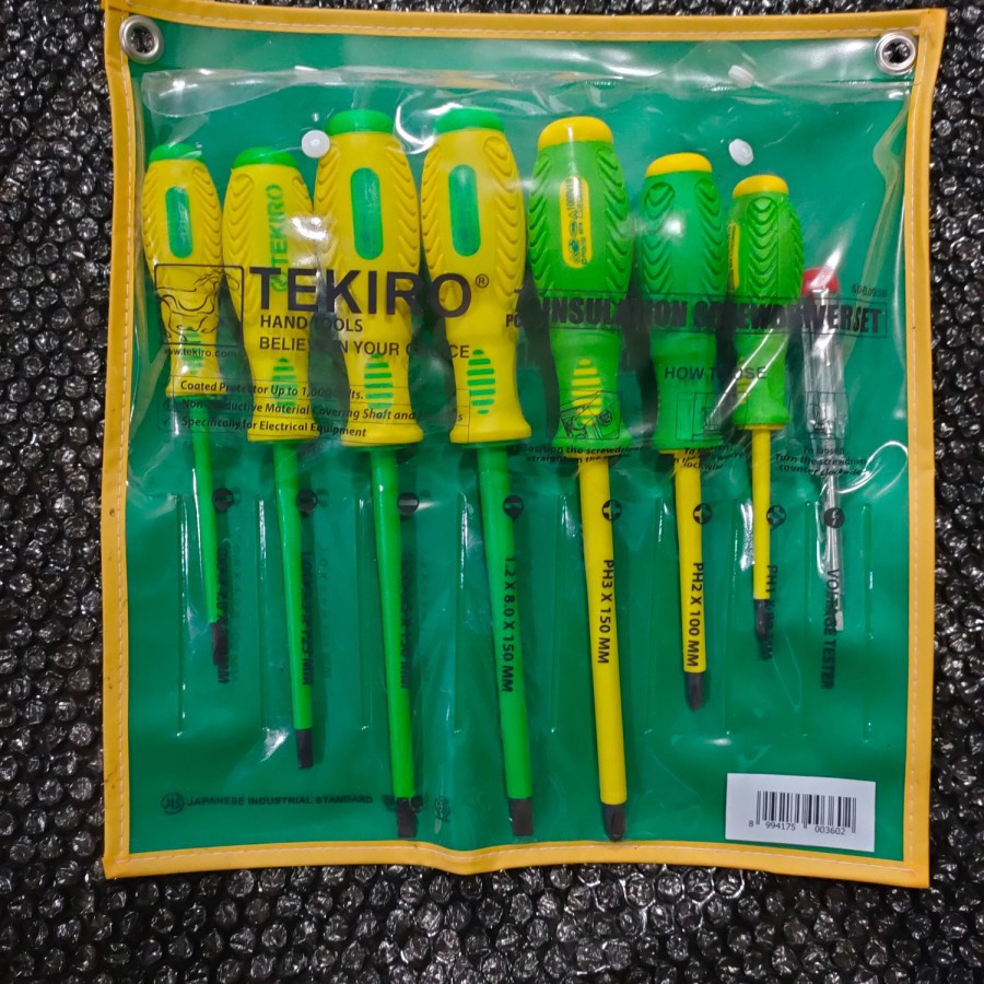 Obeng Listrik Tekiro 7 Pcs - Obeng Instalasi Listrik 7 Pcs TEKIRO